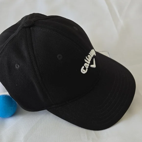 Callaway Black Golf Cap Sz S/M NWT - Picture 2 of 8